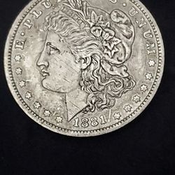 1881  Morgan Silver Dollar 
