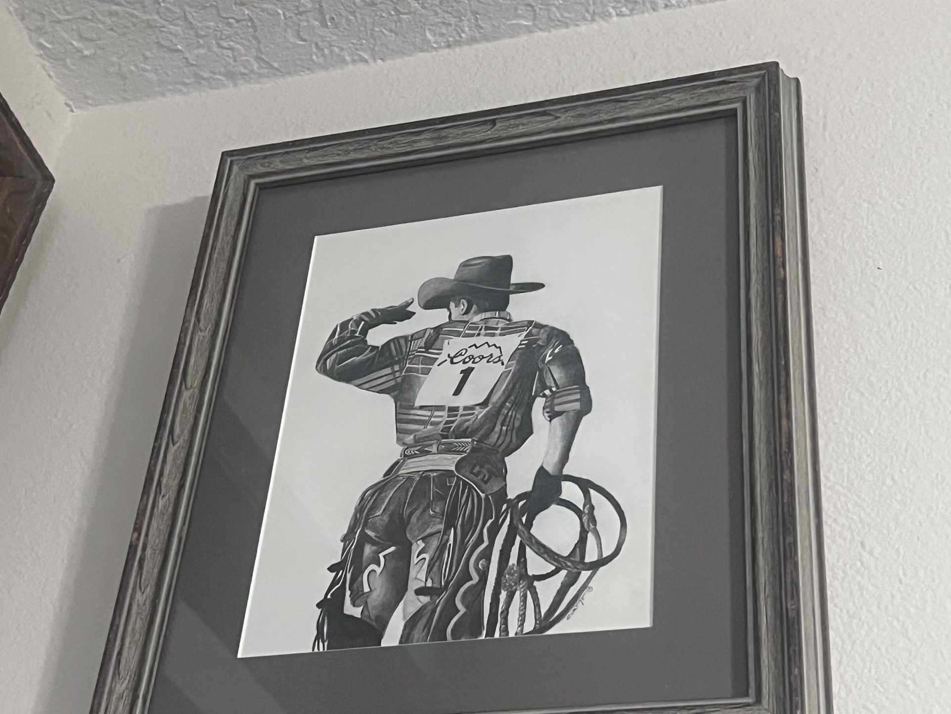 A Nice Pencil Cowboy Frame