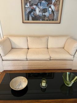White Cotton Sofa