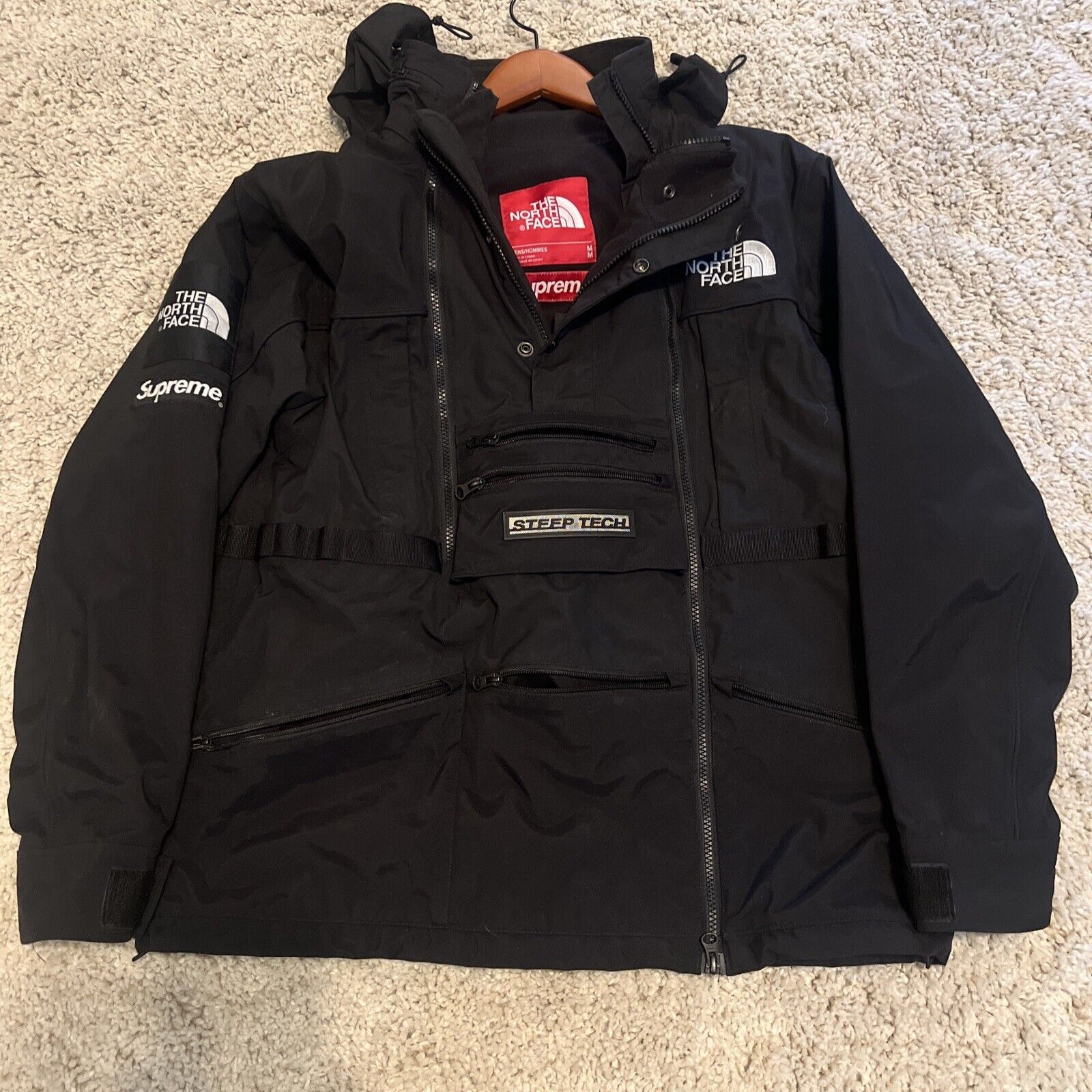 Supreme X North Face Steep Tech Hooded Jacket SS16 Black M Supreme X North Face Steep Tech Hooded Jacket SS16 Black M