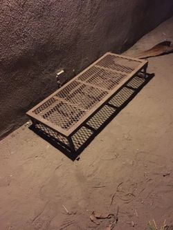 Metal step grate