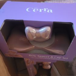 Coquette Bow Saucer & Cup Set