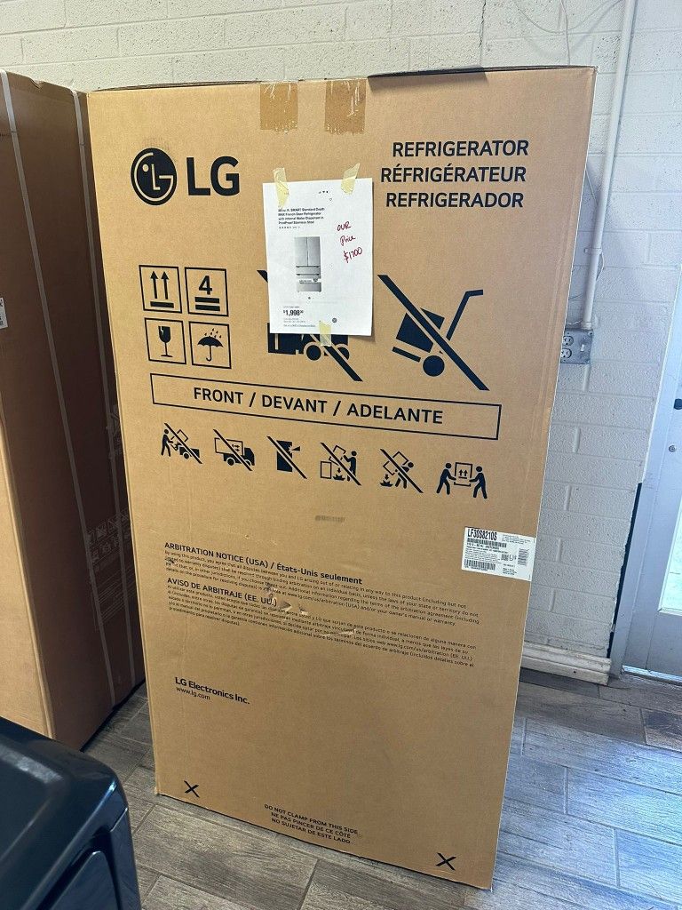LG stainless steel 4 doors new French door fridge cubic foot MAXX version 2025