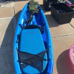 Kayak With Life Vest