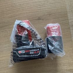 Milwaukee Batteries M12 4.0 and M12 2.0 NEW