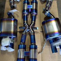BMW m3 titanium exhaust install sale