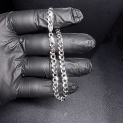 925 Silver Cuban Bracelet 8”