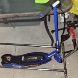 Razor Power Core E95  Kick Electric Scooter Blue Works But Needs Charger I Can Deliver 