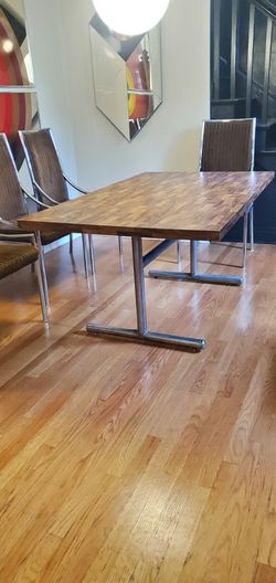 Vintage Laminate Table Retro Sturdy