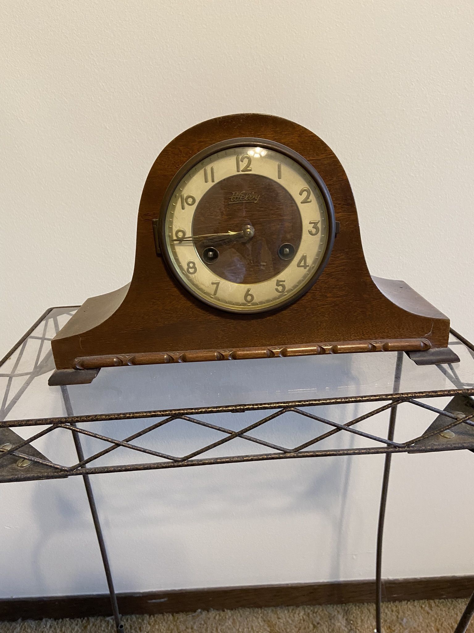 German Antique Clock 1950s 