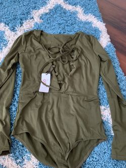 Women’s lace up bodysuit or swimsuit size medium (new)