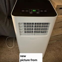 New Open Box SereneLife Small Air Conditioner Portable 10,000 BTU with Built-in Dehumidifier - Portable AC unit for rooms up to 450 sq ft - WiFi app +