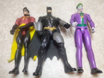 DC Batman, Robin & Joker Action Figure Set
