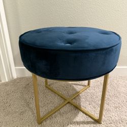 Nice Rounded Tufted Short Sitting Stool! 