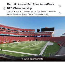 49ers Vs Lions. NFC CHAMPIONCHIP