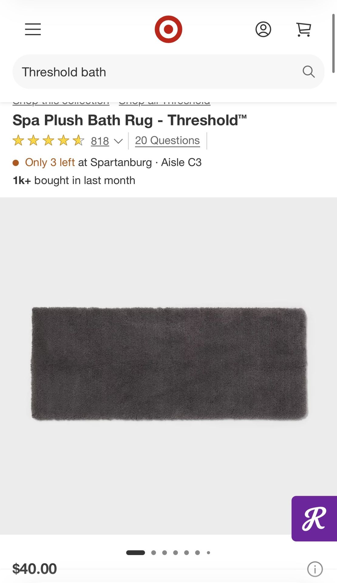 Target threshold Bath Set