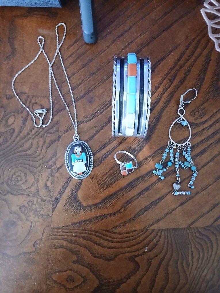 Zuni Silver Jewelry.