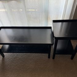 Black Coffee And Side Table