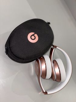 BEATS headphones rose gold pink (no charger)