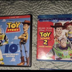Full Set Toys Story Movies 1 2 3 DVDs  And 4 4k Ultra Hd Movies 