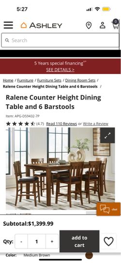 6 seat table