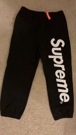 black supreme sweatpants brand new