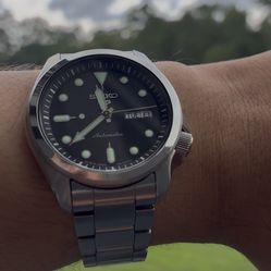 Seiko SRPE55 Black Dial 