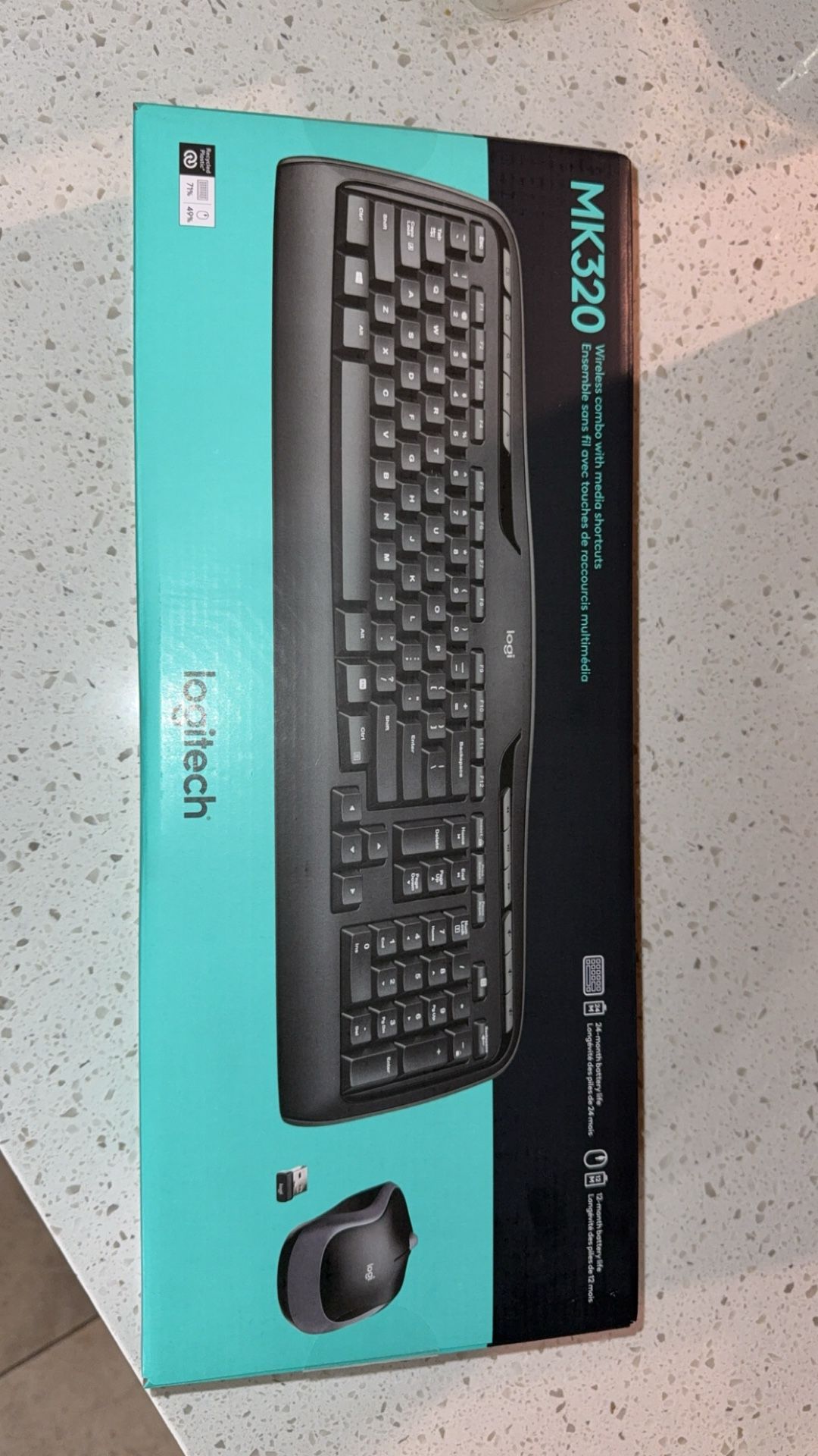 Wireless keyboard and mouse