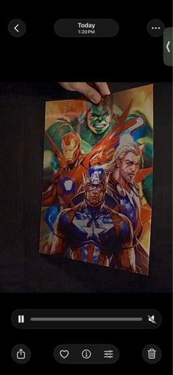 Avengers 3D Poster