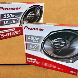 Pioneer G Series Car Speakers 2 Sets 5 1/4" 2-Way & 6x9" 3-Way Coaxial Speaker System 650 Watt Package 🚨 No Credit Needed 🚨Payment Options Available