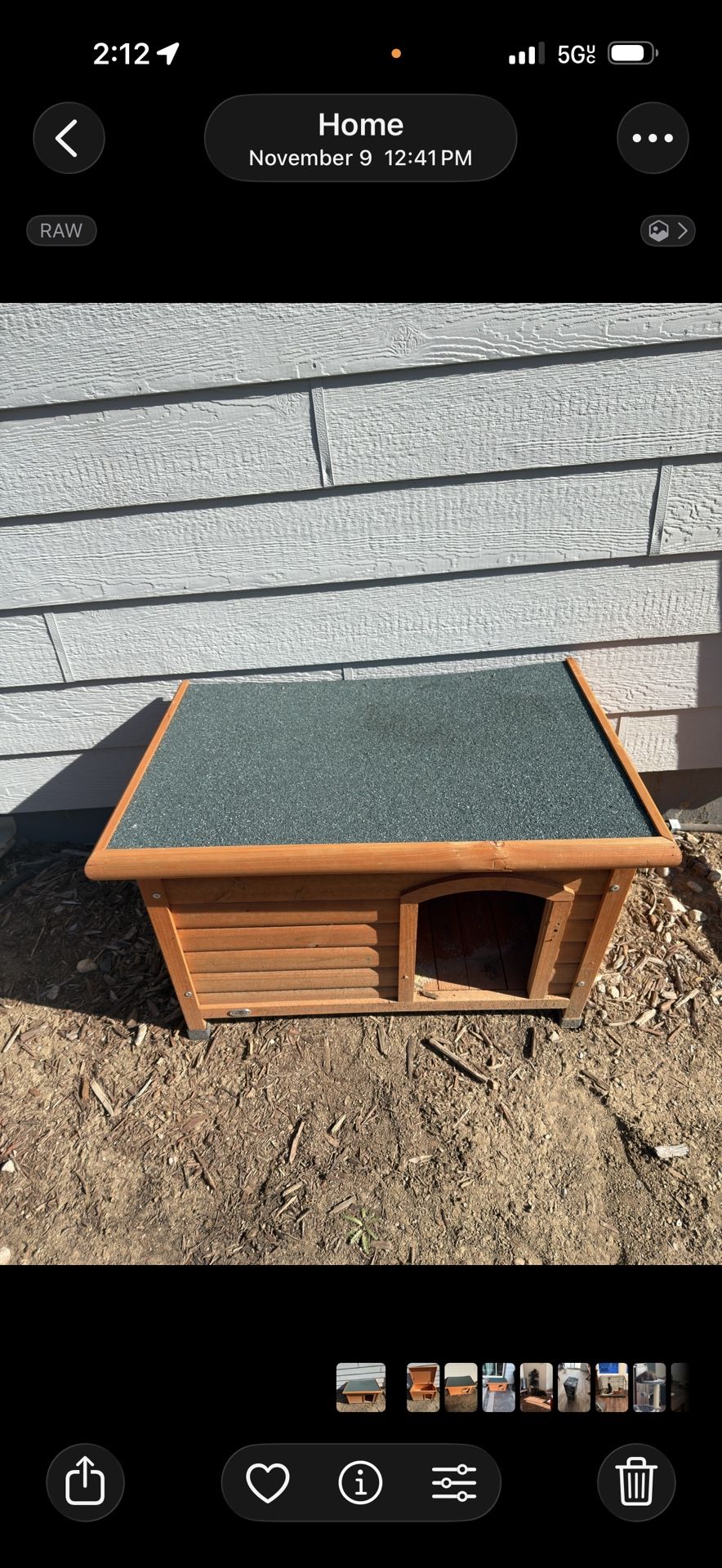 Outdoor Wooden Pet House / Storage Box – Used for Outdoor Cat Litter Box