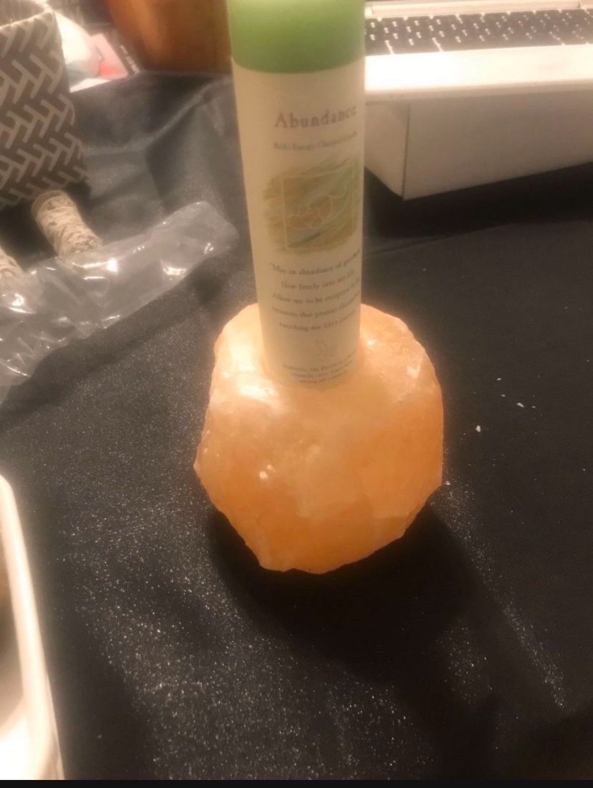 Himalayan salt candle holders $9 each