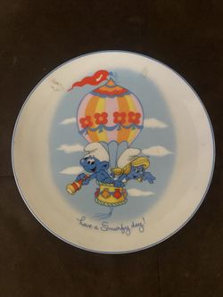 Smurf Porcelain Collection Plate