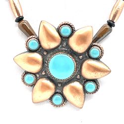 Southwestern Bell Copper Necklace 