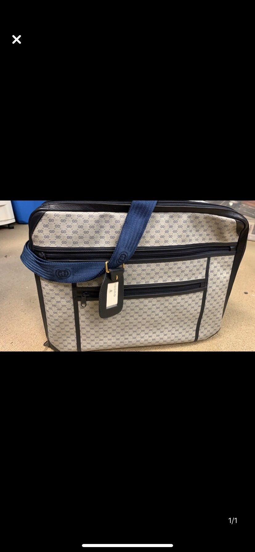 Gucci Carry-on Suitcase Luggage with Shoulder Strap