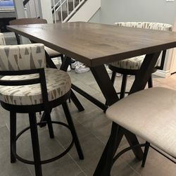 High Top Kitchen Table  And Chairs