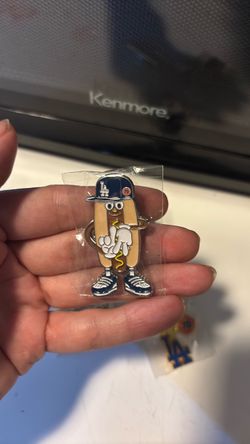 LA Dodgers Hot Dog Mascot Enamel Pin