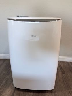 LG smart Wi-Fi and remote dual inverter portable air conditioner.