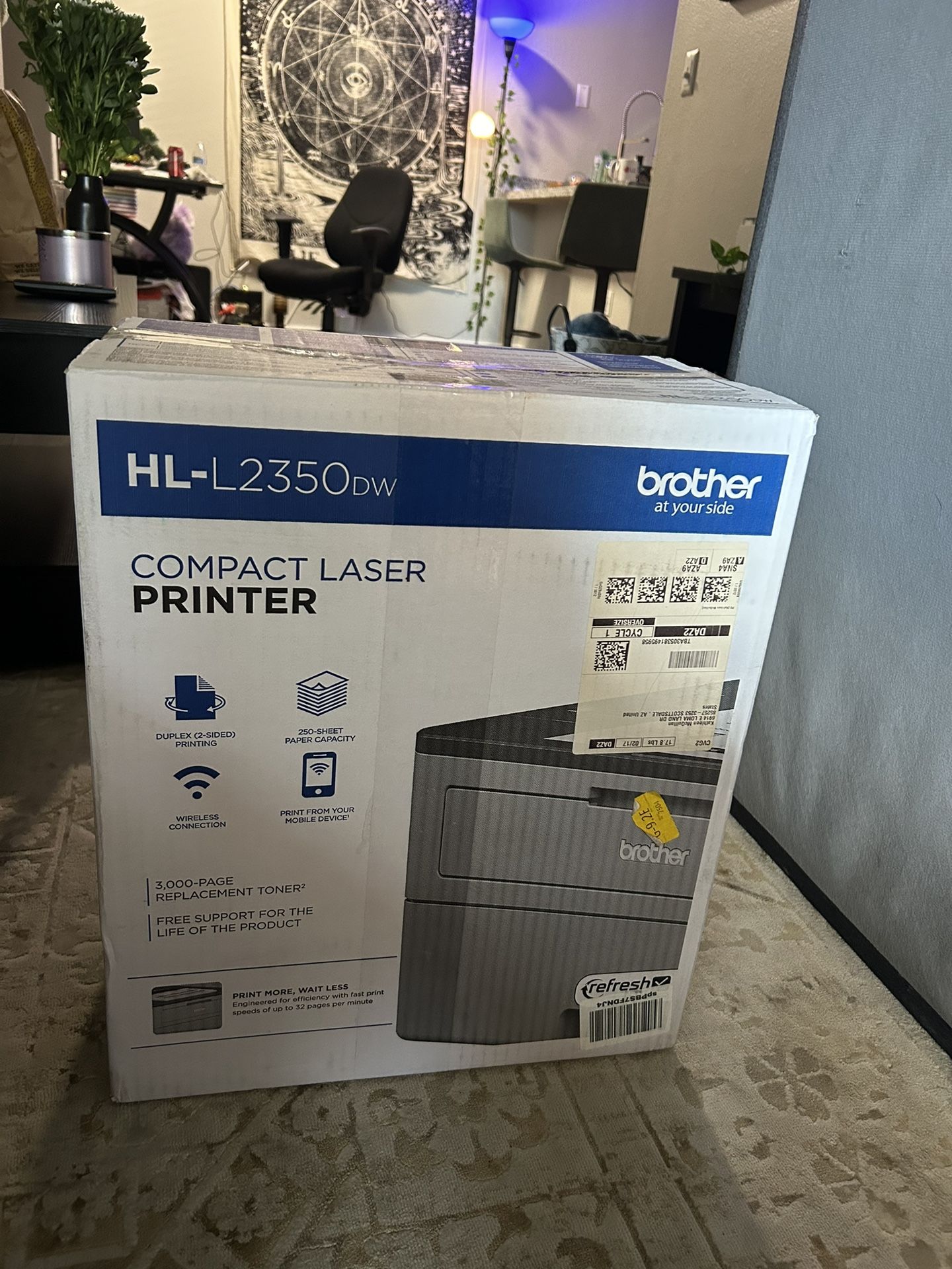 Brother HL-L2350dw Printer WiFi Certified 