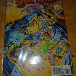 GUNFIRE #13 DC Comics 1995 VF (Guest starring the JLI) Art by Ed Benes!