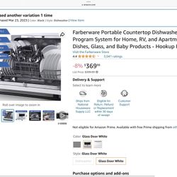 Table Top Dishwasher 