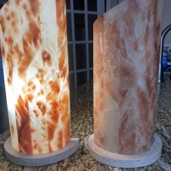 2 Very Nice Onyx Marble Table Lamp