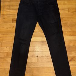Ksubi Black Distressed Jeans – Size 38