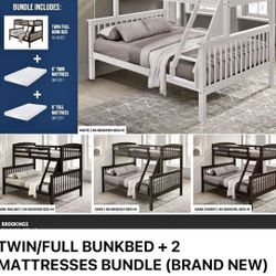Bunk Bed Full And Twin With 2 Mattress 