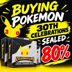 Buying sealed pokemon 30th celebrations products