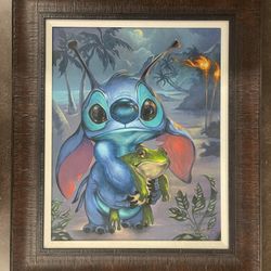 Jasmine Becket-Griffith “Stitch and His Froggy” LE Canvas #21/95 Signed COA