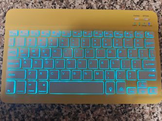 Yellow Wireless Bluetooth Keyboard