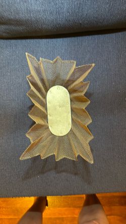 Small Decorative Gold Wire Mesh Basket