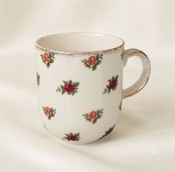 Vintage Royal Albert Old Country Roses Classic II Fine China Mug 3.5" Gold Trim