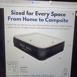 King Koil Air Mattress